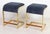 Pair of Vintage Milo Baughman for Design Institute of America Stools For Sale - Image 9 of 11