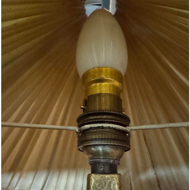 Hammered Table Lamp, 1950 For Sale - Image 6 of 8