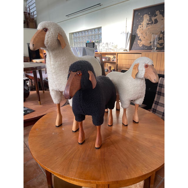 White Wool Sheep by Hanns Peter Krafft, 1970s For Sale - Image 12 of 13