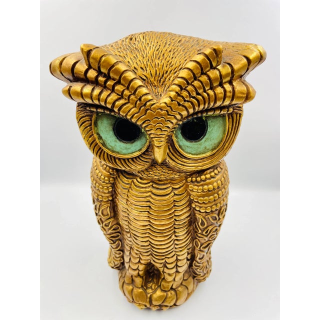 Progressive Art Owl Statue, Dated 1967 For Sale - Image 4 of 13