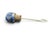 Blue Chinese Carved Natural Lapis Lazuli Leaves Snuff Bottle For Sale - Image 8 of 11