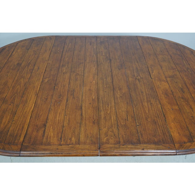 Guy Chaddok Round Distressed Dining Room Table For Sale - Image 17 of 18