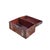 Asian Oriental Mother of Pearl Graphic Reddish Brown Wood Trunk Chest Box For Sale - Image 3 of 7