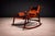 Wood Rocking Chair in Rosewood & Leather, Liceu De Artes, 1960s For Sale - Image 7 of 15