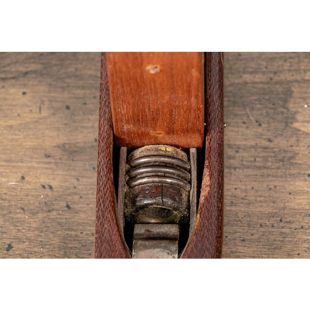 Wood Vintage Wooden Weaving Loom Boat Shuttles Repurposed as Candlesticks—A Pair For Sale - Image 7 of 9