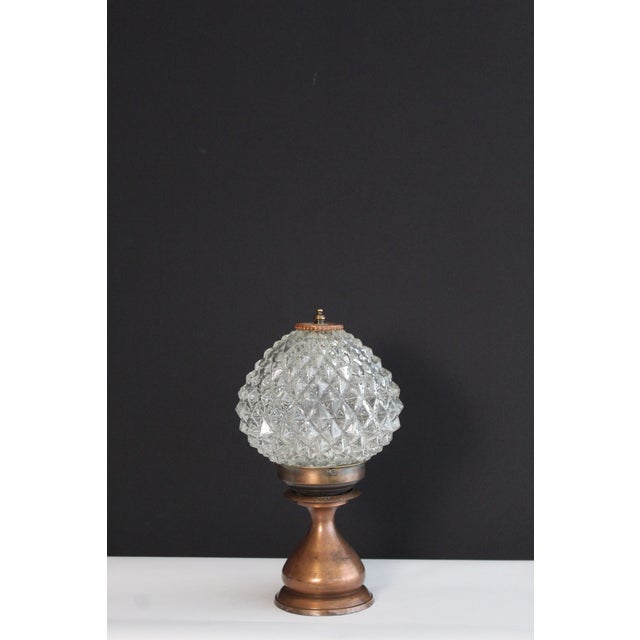 1930s Country French Pressed Crystal and Copper For Sale - Image 9 of 11