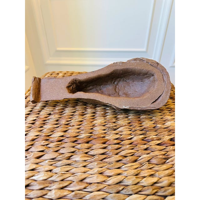 Vintage Large Handmade Signed Modigliani Style Bust Sculpture For Sale - Image 10 of 15