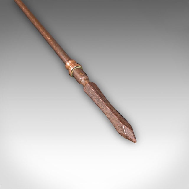 Antique Fireside Companion Set, French Bronze Fire Tools, Art Nouveau, Victorian For Sale - Image 11 of 12