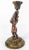 Antique Early 20th Century Bronze Colonial Figure Candle Stick For Sale - Image 4 of 11