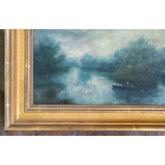 Mid 19th Century 19th Century American Tonalist School Landscape Painting Style of George Inness For Sale - Image 5 of 18