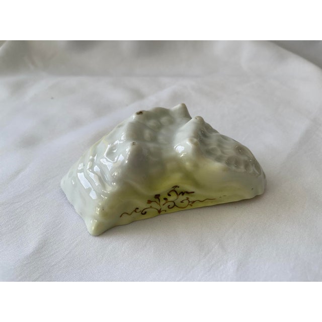 Antique Circa 1890 Hand Painted Porcelain Oyster Shooter Unmarked Japan For Sale - Image 10 of 11