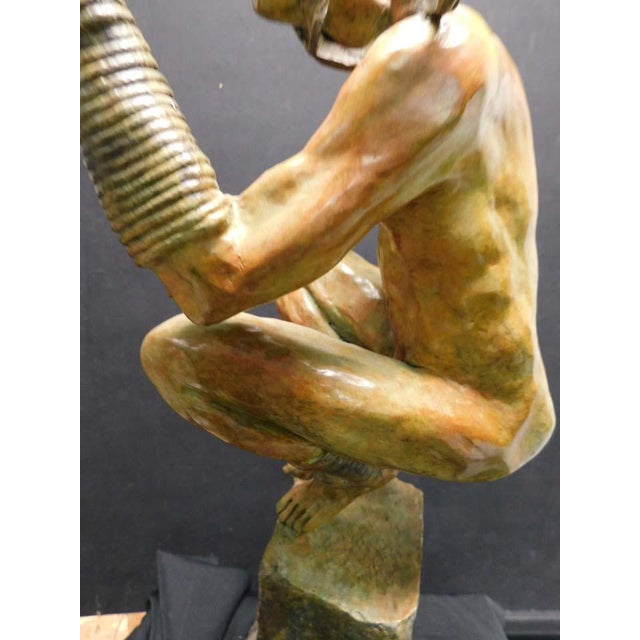 Renzo "A Solid Thought" Bronze Sculpture Hand Signed Great Decoration Artwork For Sale - Image 9 of 18