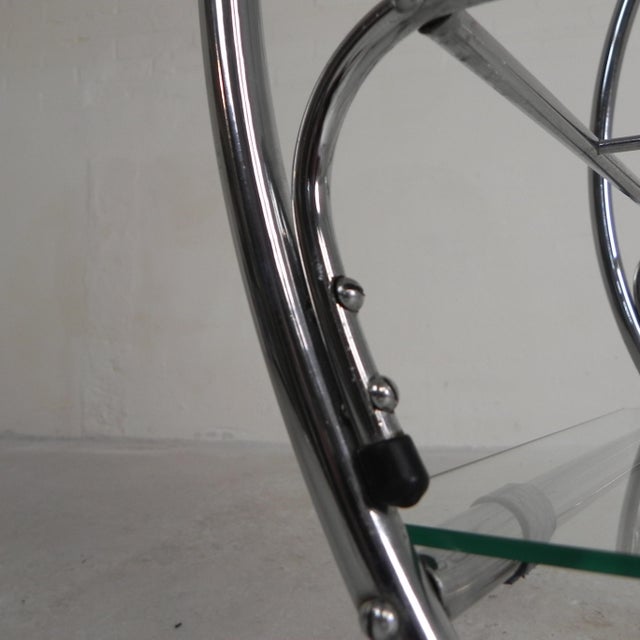 Art Deco Chrome Serving Cart, 1950s For Sale - Image 17 of 18