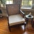 Brown Mid 20th Century British Colonial Style Vintage Cane Armchair For Sale - Image 8 of 8