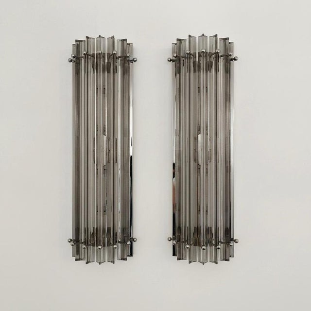 Italian Murano Glass Wall Sconces in the style of Venini, 1990s, Set of 4 For Sale - Image 11 of 18