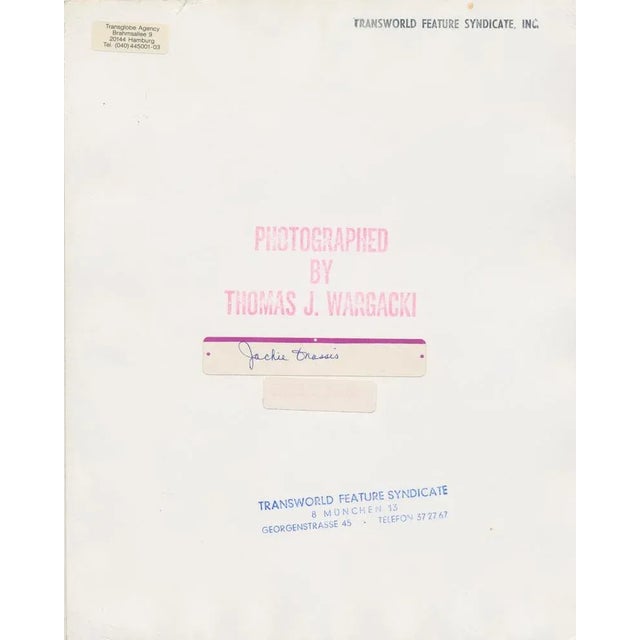 Jackie Onassis in the Street, 1970s, Black & White Photograph For Sale - Image 4 of 5