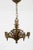 American Early 20th Century Metalwork Radial Webs Chandelier For Sale - Image 3 of 10