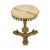 Vintage Brass Side Table with Round Onyx Marble Top, 1950s For Sale - Image 15 of 18