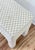 Wood Vintage Trellis Lattice Pattern Upholstery Parsons Bench For Sale - Image 7 of 9