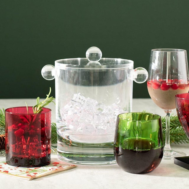 Modern Clear Acrylic Ice Bucket With Lid For Sale - Image 3 of 4