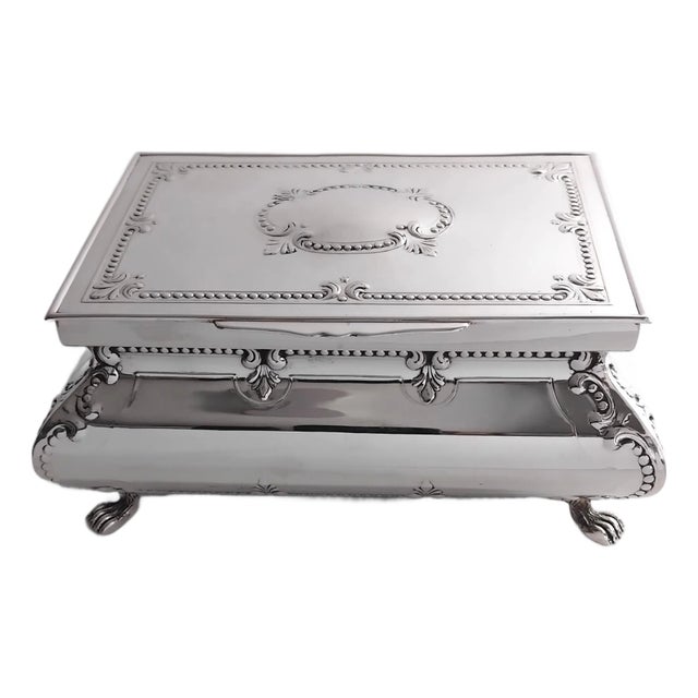 Sterling Silver Jewelry Box, 1990s. For Sale