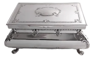 Sterling Silver Jewelry Box, 1990s.