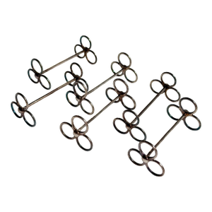 Early 20th Century Art Deco Silver Plate Trefoil Knife Rests - Set of 6