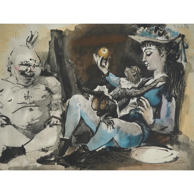 Pablo PICASSO (1881-1973) The Monkey Woman, 1954 Lithograph (Atelier Mourlot) Unsigned Dated on the plate On thick paper...