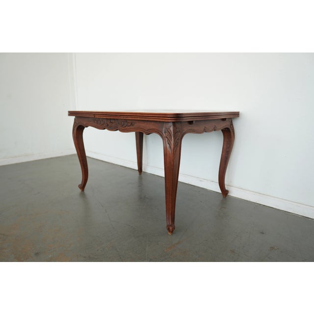 Vintage French Provincial Extendable Dining Table For Sale In Austin - Image 6 of 12