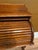 American Antique Quarter Sawn Solid Oak Child's Roll Top Trestle Desk - Original Brass For Sale - Image 3 of 13