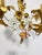 Pr, French Rococo Revival Gilt Bronze Sconces With Porcelain Flowers, 19th C For Sale - Image 9 of 14