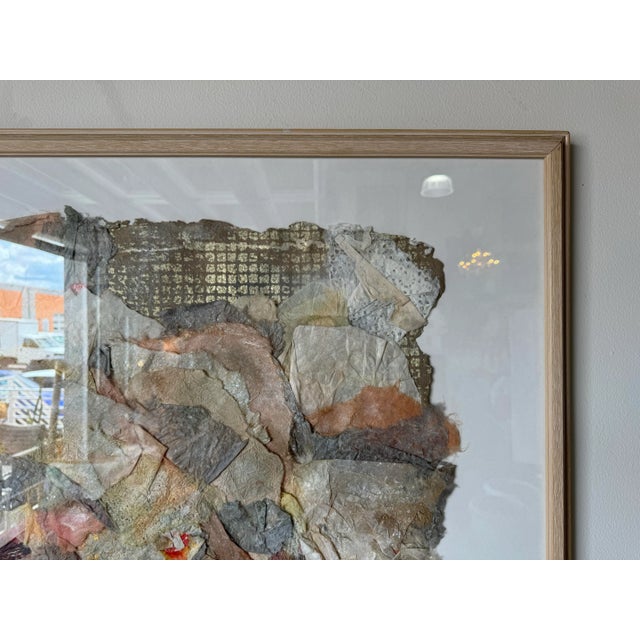 Wood Susan Ullman, American (1943 - 2021) Mixed Media Collage Wall Art Painting For Sale - Image 7 of 12