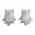 Pair of Murano Six-Tier Felci Wall Sconces - 10 Glasses For Sale