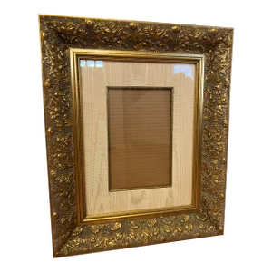 1990s Ornate Wood / Gold Frame