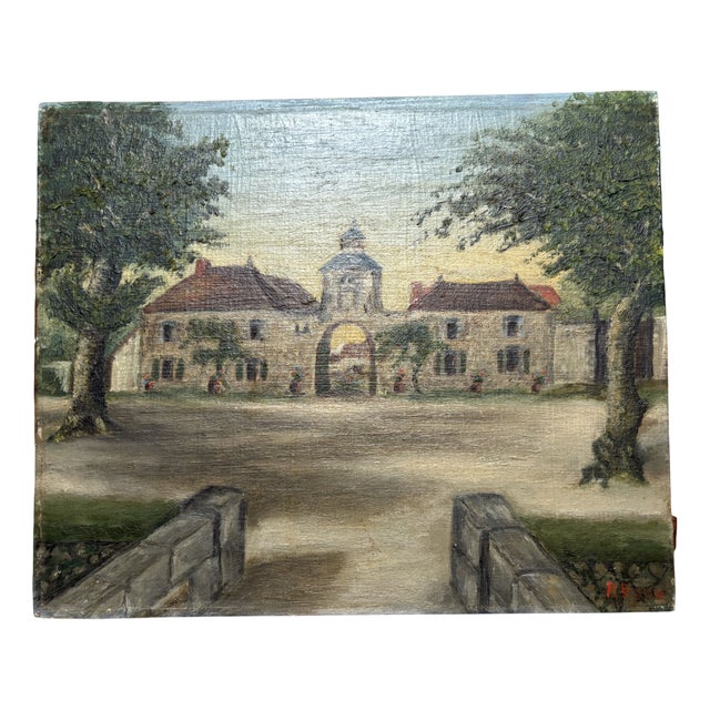 Pierre Roux, House with Garden, 1920s-1940s, Painting For Sale