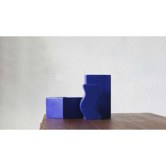 Mid-Century Modern Vases from Asa Selection, 1980s, Set of 3 For Sale - Image 3 of 6