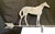 On offer is an antique American folk art horse silhouette weathervane, likely dating from the late 19th century to the...