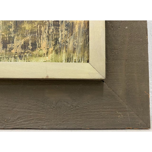 Postmodern Gilbert Stone "Blackbirds Aren't Black" Original Oil Painting C.1970 For Sale - Image 3 of 8