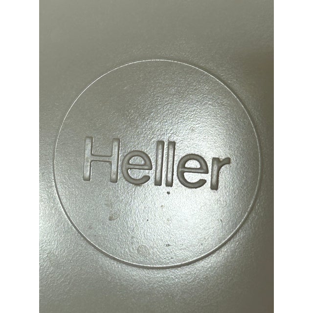 Mid-Century Modern Vintage Heller Massimo Vignelli Melamine Salad Stacking Plates MCM Italian Design Set of 8 For Sale - Image 3 of 3