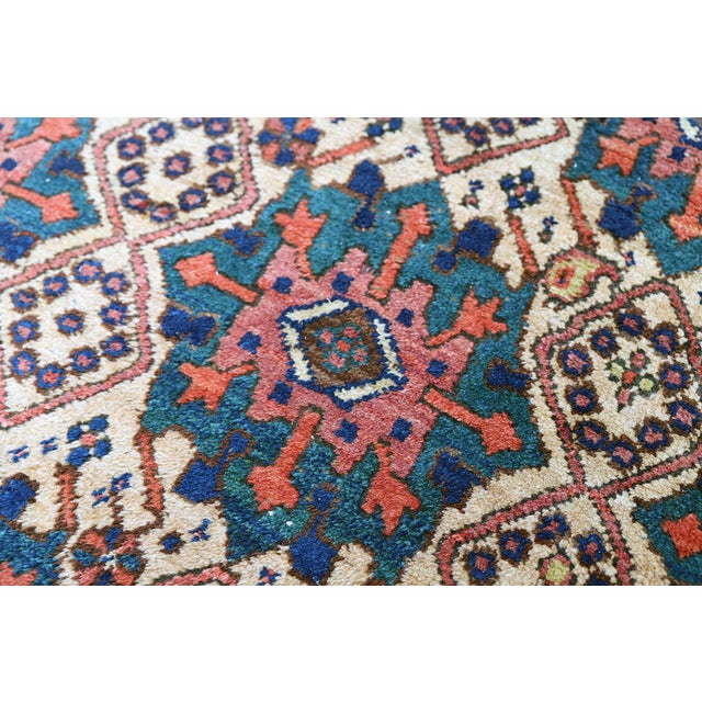 Textile 4'x6' Vintage Persian Rug | Vintage Tribal Area Rug For Sale - Image 7 of 8