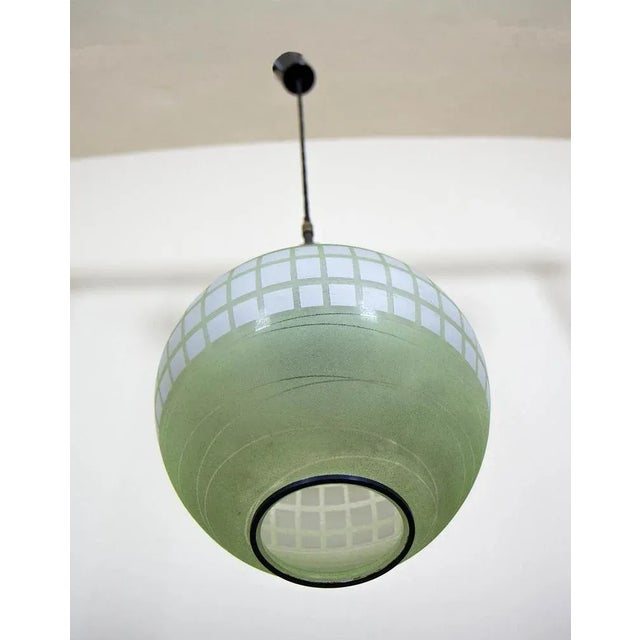 Glass Pendant Lamp, 1960s For Sale - Image 6 of 8