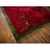 1920s 1920s Antique Fuschia Asymmetrical Floral Handknotted Wool Chinese Art Deco Rug For Sale - Image 5 of 8