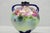 Early 20th Century Vintage Victorian Blue Hand Painted Porcelain Floral Twin Handled Bulbous Vase For Sale - Image 5 of 14