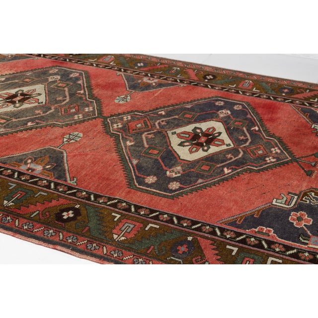 Mid 20th Century Hand-Knotted Wool Area Rug For Sale - Image 4 of 10