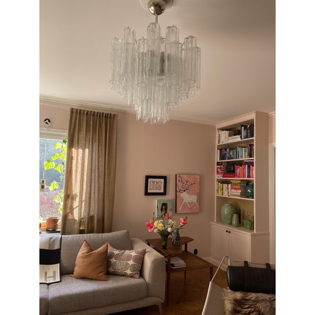Tronchi Chandelier in Murano Glass For Sale - Image 5 of 12