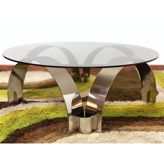 Space Age Coffee Table, Italy, 1970s, in Flawless conditions. Designed 1970 to 1979