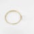 White Diamond and 14k Yellow Gold Bangle For Sale - Image 4 of 6