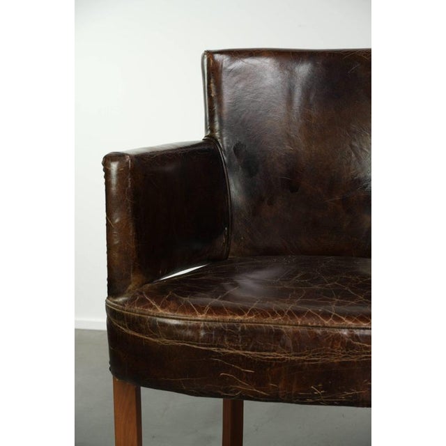 Animal Skin Vintage Dining Chairs in Cowhide Leather, Set of 2 For Sale - Image 7 of 12