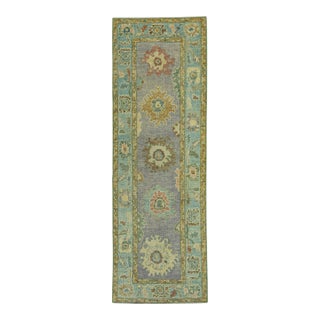 Turkish Oushak Rug 2'10" x 8'5" #19153 For Sale