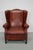 Vintage Dutch Cognac Wingback Leather Club Chair For Sale - Image 16 of 18